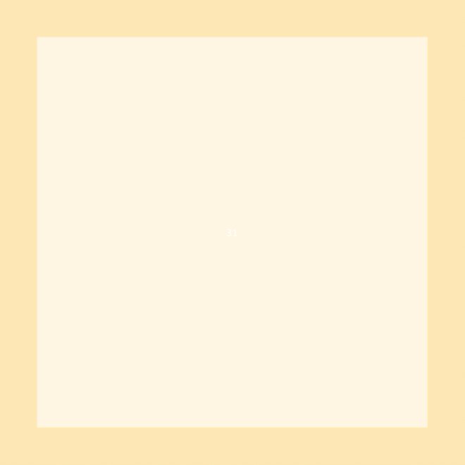 [FC S15-2] Mounted Square Rice Paper (Yellow-White) - 15"