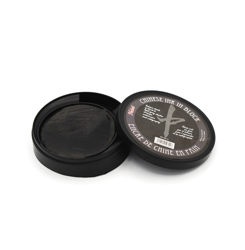 [FC 202-2] Chinese Dry Ink Block In Round Box