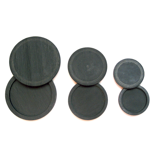 [FC 2031R-4] Round Ink Stone With Cover 4"
