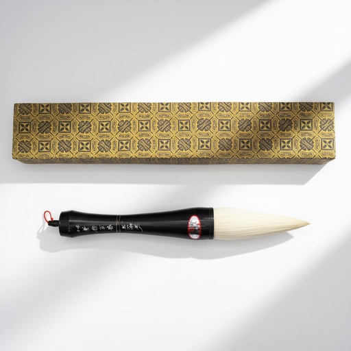 [FC 107-30] Extra Large Goat Hair Brush With Ox Horn Handle - 11.8 cm