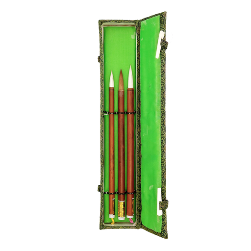 [FC 108-6] Goat & Sable Hair Bamboo Brushess - Set Of 3