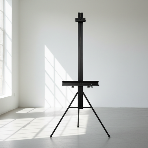 [NB 8045-983] Angle-Adjustable Metal Tripod Easel for Canvases up to 50"