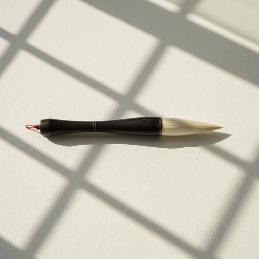 [FC 107-23] pinceau Extra Large En Poils De Chèvre Avec Manche En Corne De Boeuf - 10,3 cm