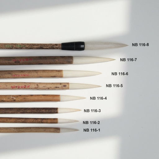 [FC 116-3] Pinceau aquarelle en bambou - Poils de chèvre mélangés #3