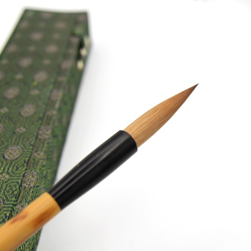 [FC 166-301] 100% Siberian Weasel, Madake Bamboo Brush, Premium Quality - Small