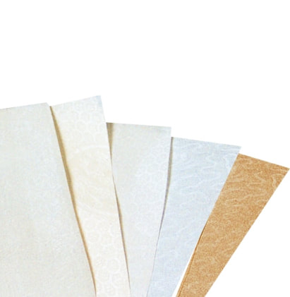 [FC 50-1] 100% soie avec support en papier de riz (blanc)