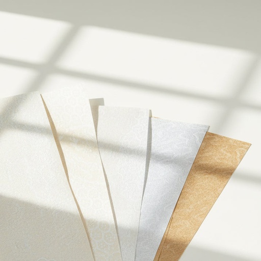 [FC 50-4] 100% Silk Paper (Light Brown) per foot