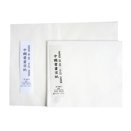 [FC 305-2] Rice Paper Sheets - 13.5'' x 18'', 25 sheets