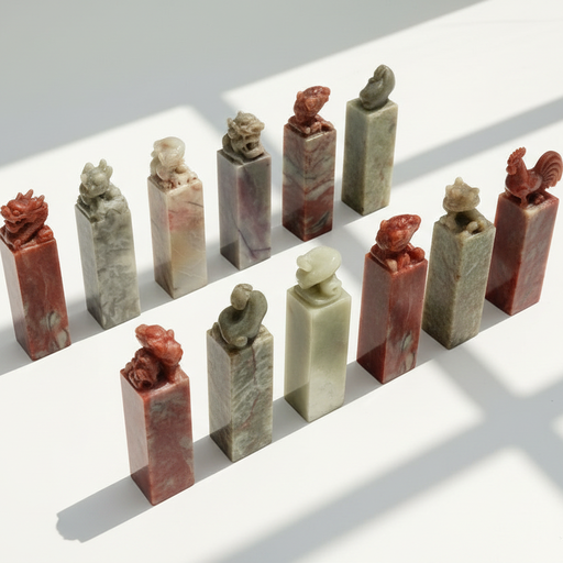 [FC 330-1] Chinese Zodiac Stamps - Uncarved Seals
